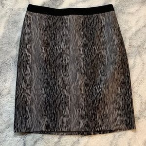 Ann Taylor abstract stripe skirt